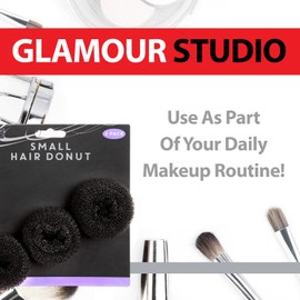 VFM - Small Black Hair Donuts - Glamour Studio (3 Pack)