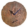 Lily's Home Hanging Wall Clock, Includes a Thermometer, Ideal for