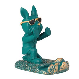 Aristal Smartphone Stand Bulldog Hand Stand Tabletop Trinket Storage Dog Ornament Desktop Accessories (Green, Hand Stand)