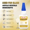 Clear Liquid Glass Glue 30g, Fast-Dry Glass Adhesive for Rearview
