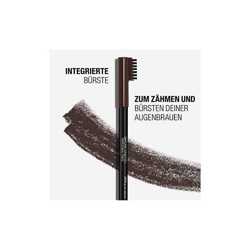 Manhattan Brow'Tastic Professional Pencil Colour 004 Black Brown Eyebrow Pencil