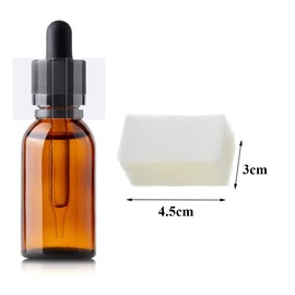 200Pcs Shrink Wrap Clear Perforated Bottle PVC Heat Shrink Wrap Film for Essential Oil Bottle Dropper Bottle and Test Tube Bottle Cap