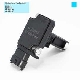 QHWQJ-CHAKENG 24452491 Mass Air Flow Sensor Compatible with Saab 9-3 1.8T 2.0T 2002-2015 for Saab 9-3 Estate 2.0T 2005-2015 for Saab 9-3X Estate 2.0T 2009-2012 MAF Sensor AFH60M18