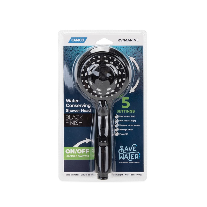 Camco RV/Marine Shower Head | Features Convenient On/Off Switch for