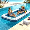 Poolsider Inflatable Tanning Pool Lounger |Large Inflatable Tanning Bed for