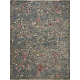 Loloi Giada Lagoon/Multi 3'-2" x 3'-2" Round Accent Rug