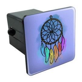 GRAPHICS & MORE Dream Catcher with Rainbow Feathers Watercolor Sketch Tow Trailer Hitch Cover Plug Insert