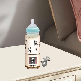 Harilla Tragbarer Flaschenwärmer, Milchwärmer, wiederaufladbar über USB, Isolierhülle für Milchwärmer, für den täglichen Gebrauch, Einkaufen, Camping, Panda
