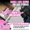 EZUVITA Light Duty Staple Gun for Wood, Pink Upholstery Staple