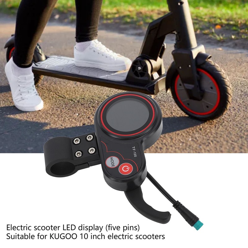 Electric Scooter Display Panel with 5 Pin Waterproof Connector LED