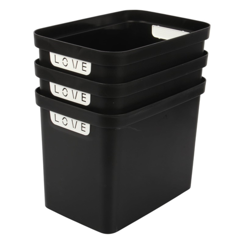 Jolie Max (Set of 3) Plastic Storage Boxes with Lid,