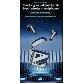 Earphones Earbuds Wireless Bluetooth Headset with Sport Smart Microphone Display