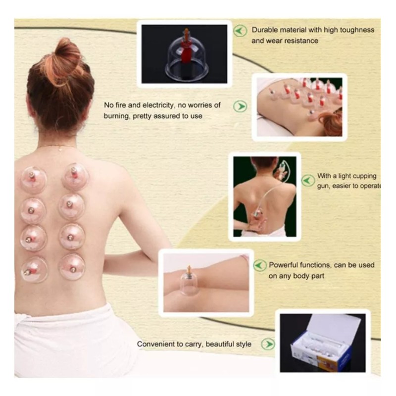 BU Kit 12 Ventosas Terapeuticas Desintoxicacion Neumaticas