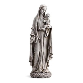 Avalon Gallery Outdoor Sculpture - Marian Garden Collection for Home or Church, 23" Tall, Madonna with Child
