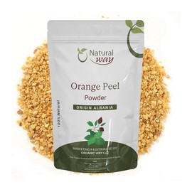 Natural Way Dried Orange Peel Powder Granules (Citrus sinensis) - Pure, Vegan, Non-GMO & Gluten Free | For Cooking, Baking and Tea| Resealable Bag | 100% Raw from Albania (8 Ounce (Pack of 1))