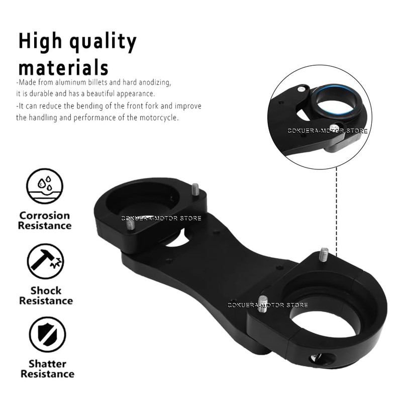 Motorcycle Accessories CNC Aluminum Bracket Front Fork Bracket for KLR650