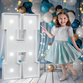 Marquee Letters 3 Feet Tall, Cool White Light Up Letters H, Large Marquee Letter for Birthday Anniversary Graduation Party Decoration, Marry Me Light Up Letters for Wedding（DIY Kits）