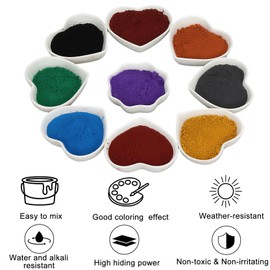AOSWTLIF 8 oz Black Iron Oxide Powder - Concrete Pigment & Cement Dye