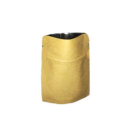 100Pcs Kraft Paper Bags Flat Bags Aluminum Foil Small Size Heal Seal Bag Resealable Food Storage Bag Retail Sample Pouches with Tear Notch (2.7x3.9in)