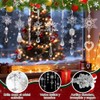 21Pcs Adornos Navideños de Cristal para Decoración de árbol de