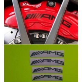 Oracal Curved AMG Mercedes Brake Caliper Decal Stickers Hi-Temp Color 6 Colors Set of 4