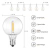 Brightown Outdoor String Lights, 50FT 25 G40 Bulbs Shatterproof Patio