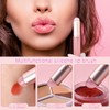 2 Pcs Silicone Lip Brush with Cap for Lipstick Lip