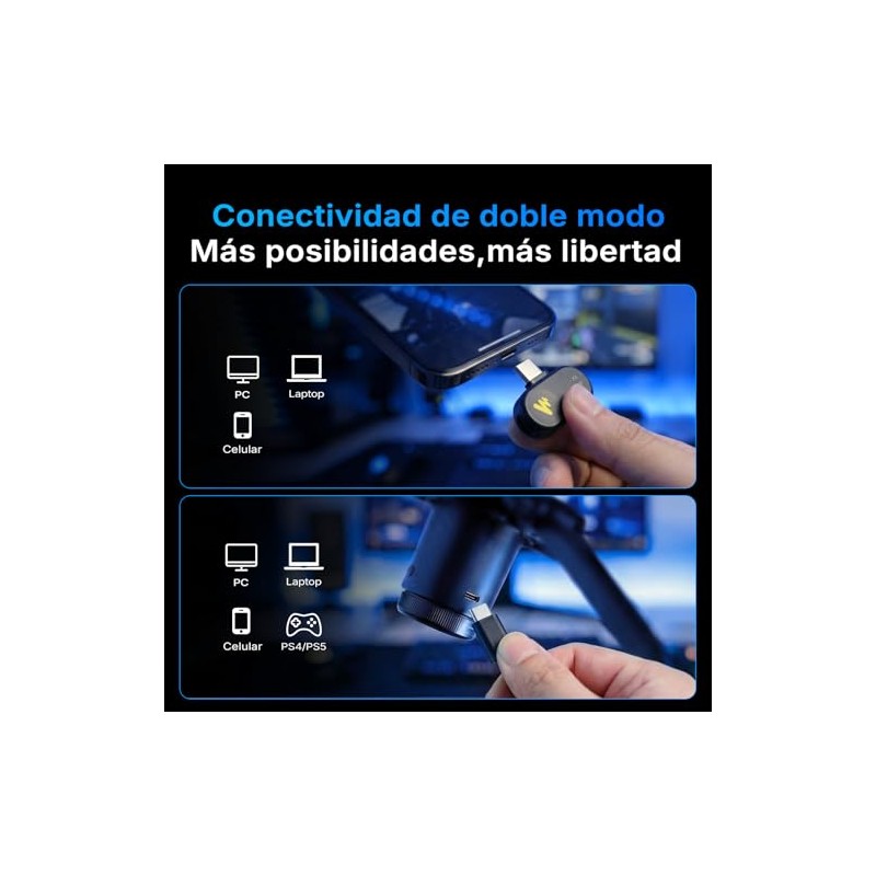 MAONO DGM20W Micrófono Inalámbrico para PC Celular USB Microfono Gaming