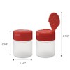 1 oz Plastic Spice Jars with Red Flip & Sift