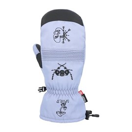 686 Lander Men's 10k Fabric DWR Accordion Stretch Panel and Faux Leather Palm Water and Weather Resistant Glove - Purple, X-Large