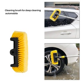 Happysnow Car Wash Brush Head for Cleaning Vehicles, Boats, Off-Road Vehicles or Off-Road Vehicles, Super Soft Bristles for Scratch-Resistant Cleaning, Universal Attachment