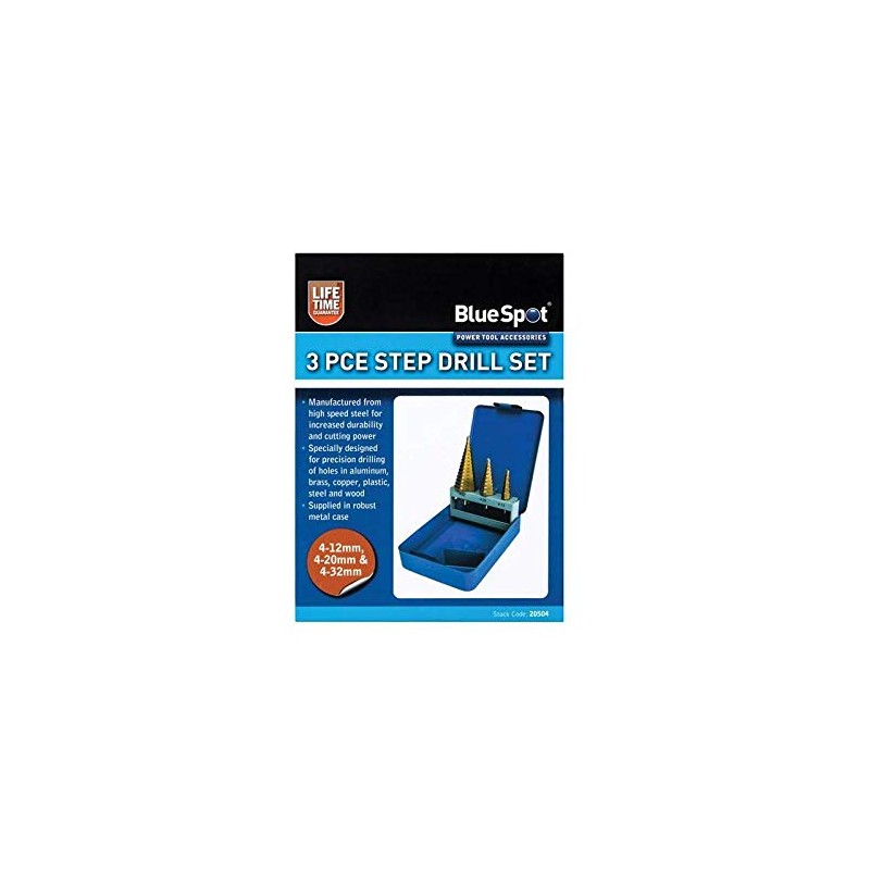 Blue Spot Tools Tools 20504 HSS Step Drill Set (4-32mm),