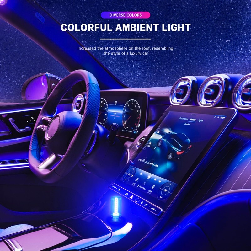 Snaptrol Mini USB Touch Control LED Ambient Light -4 Lighting