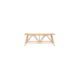 Safavieh Home Collection Montgomery Natural Rattan (15" w. x 47" d. x 18" h.) Coffee Table