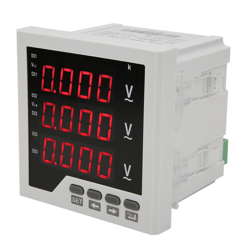 DTM-AV96 3 Phase Voltage Meter Programmable LED Digital Display Voltmeter