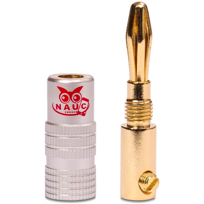 NAUC Banana Plugs for Speaker Cable - Set of 12