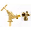 TC Garden Hose Union BIB TAP 1/2" Brass with Double