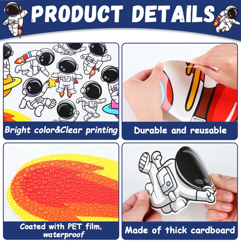 Justforjoyful Outer Space Astronaut Bulletin Board Decorations Space Theme Classroom