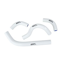 Tusk Radiator Hose Kit White – Reinforced Silicone Coolant Hose Set for Radiator Cooling System Replacement - Compatible with Honda CRF250R 2004-2009