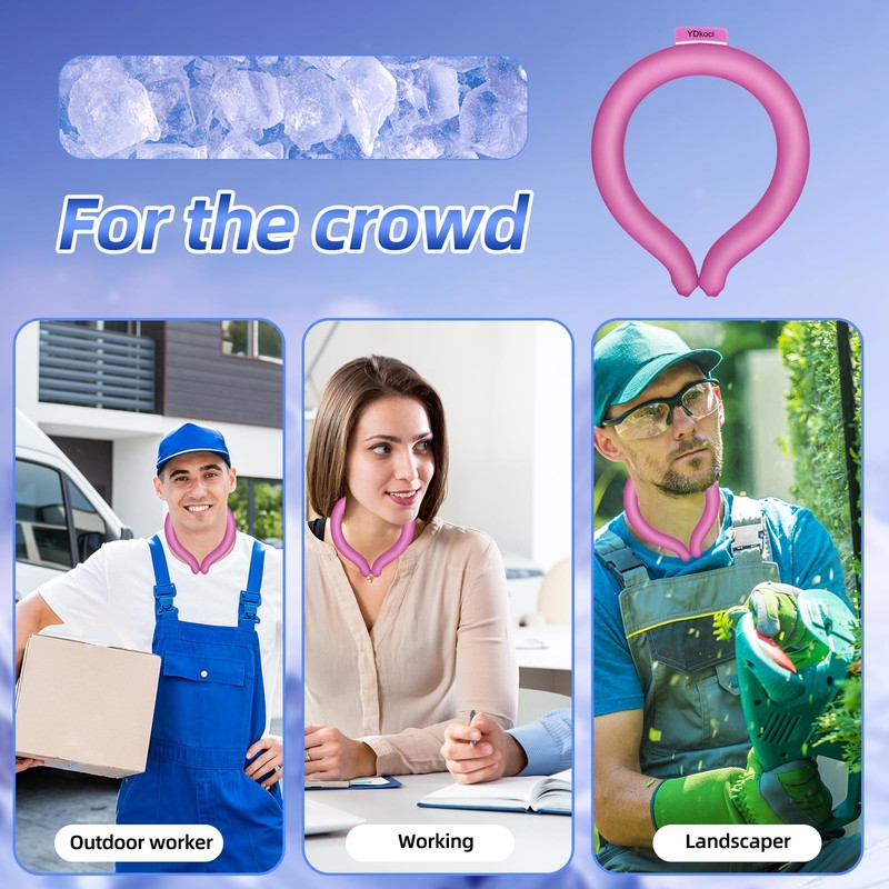 2PCS Neck Cooling Tubes, Wearable Body Cooling Products for Outdoor