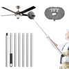 Eunice 7FT Ceiling Fan Duster with Extension Pole, Adjustable and