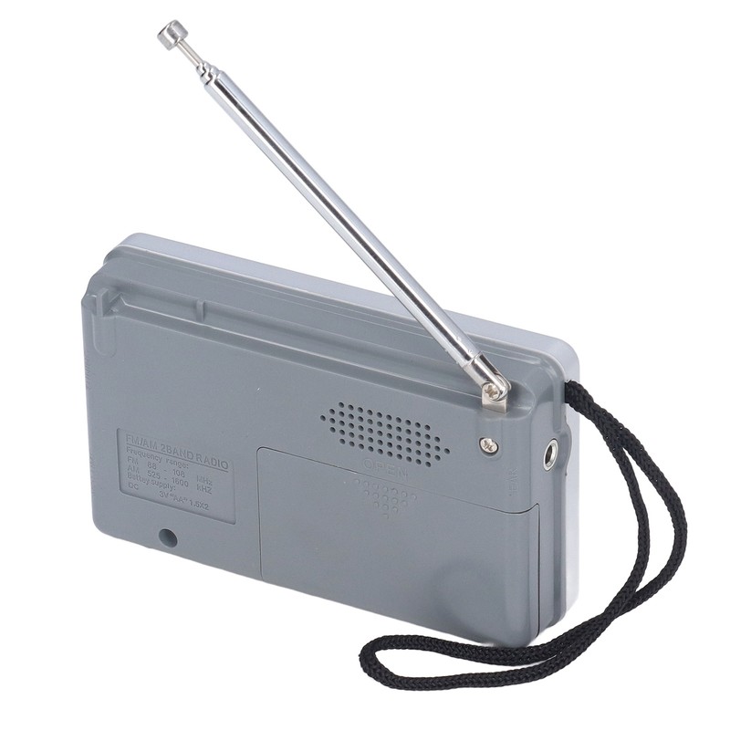 AM FM Radio Battery Power Supply Waterproof Plastic Material Portable