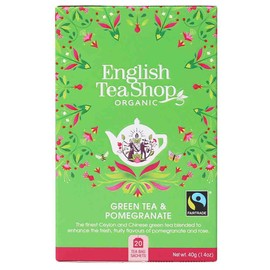 English Tea Shop Green Tea Pomegranate, 20 Teabags
