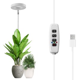 Seedfactor Grow Lights for Indoor Plants, 2024 New Upgraded Full Spectrum Clip Plant Growing Lamp, Height Adjustable, with Auto On/Off Timer 3/9/12H, 10 Dimmable Levels, 3 Spectrum Lighting Modes