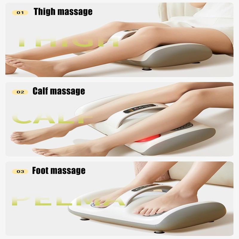 Heated Foot & Leg Massager – Adjustable 2-in-1 Foot Massage