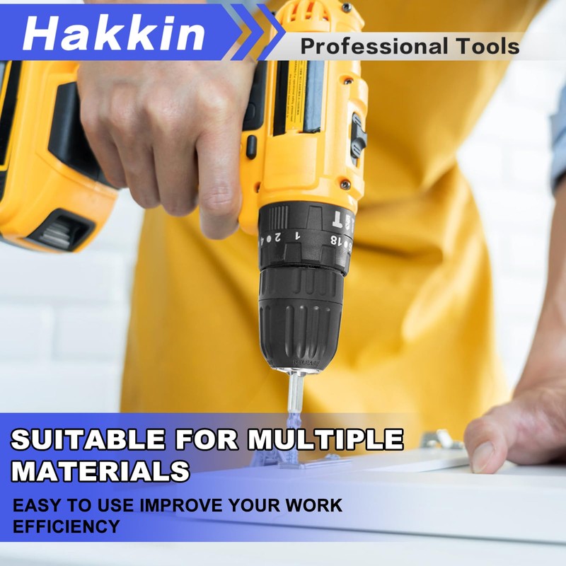 Hakkin 0.8-10mm Keyless Drill Chuck Adapter, 3/8-24UNF Capacity Mount with