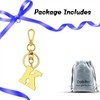 Initial Letter Keyring Initial K Key Ring for Purse Handbags