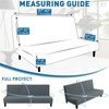 MAXIJIN Waterproof Futon Cover Full Size Washable Armless Sofa Bed