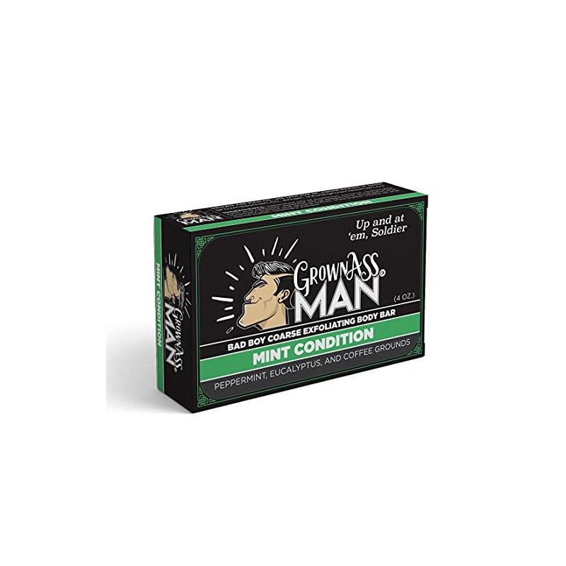 Grown Ass Man Co. Mint Condition Barra exfoliante gruesa para