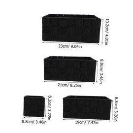 Tofficu 1 Set Elegant Woven Storage Basket Organizing Bins for Bathroom Home Decor Durable Woven Material Versatile Design for Cosmetics Miscellaneous Items